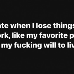 Hate When I Lose Things